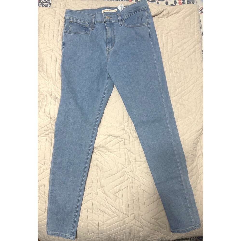 Levis 720 High Rise Super Skinny Jeans Light Wash Blue W30 L30 52797-0196 Womens